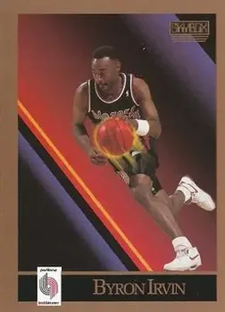 1990-91 SkyBox #235 - Byron Irvin - Portland Trail Blazers