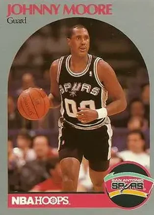 1990-91 Hoops #269 - Johnny Moore - San Antonio Spurs