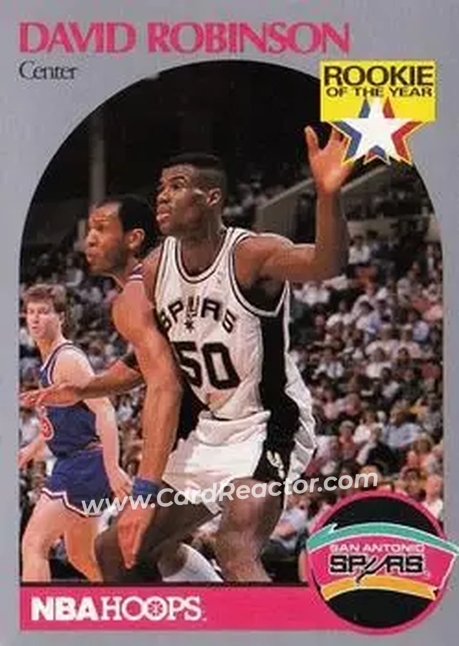 1990-91 Hoops #270 - David Robinson - San Antonio Spurs - Front