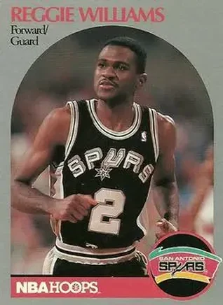 1990-91 Hoops #272 - Reggie WIlliams - San Antonio Spurs
