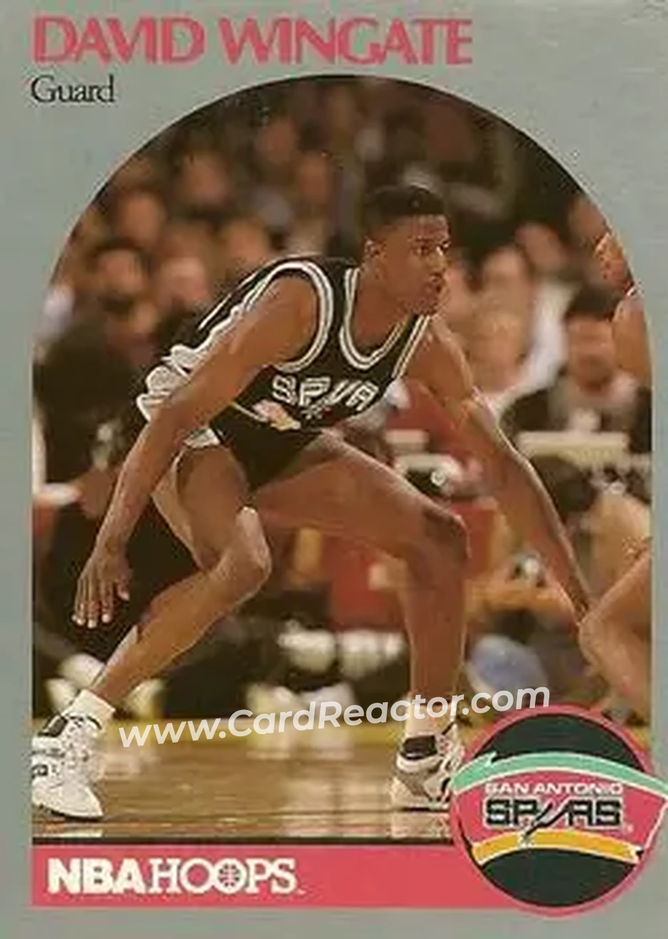 1990-91 Hoops #273 - David Wingate - San Antonio Spurs - Front 1990-91 Hoops #273 - David Wingate - San Antonio Spurs - Front