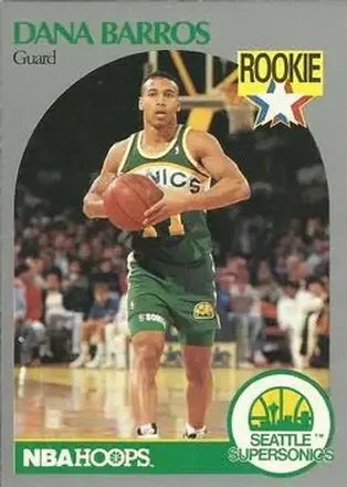 1990-91 Hoops #274 - Dana Barros - Seattle SuperSonics