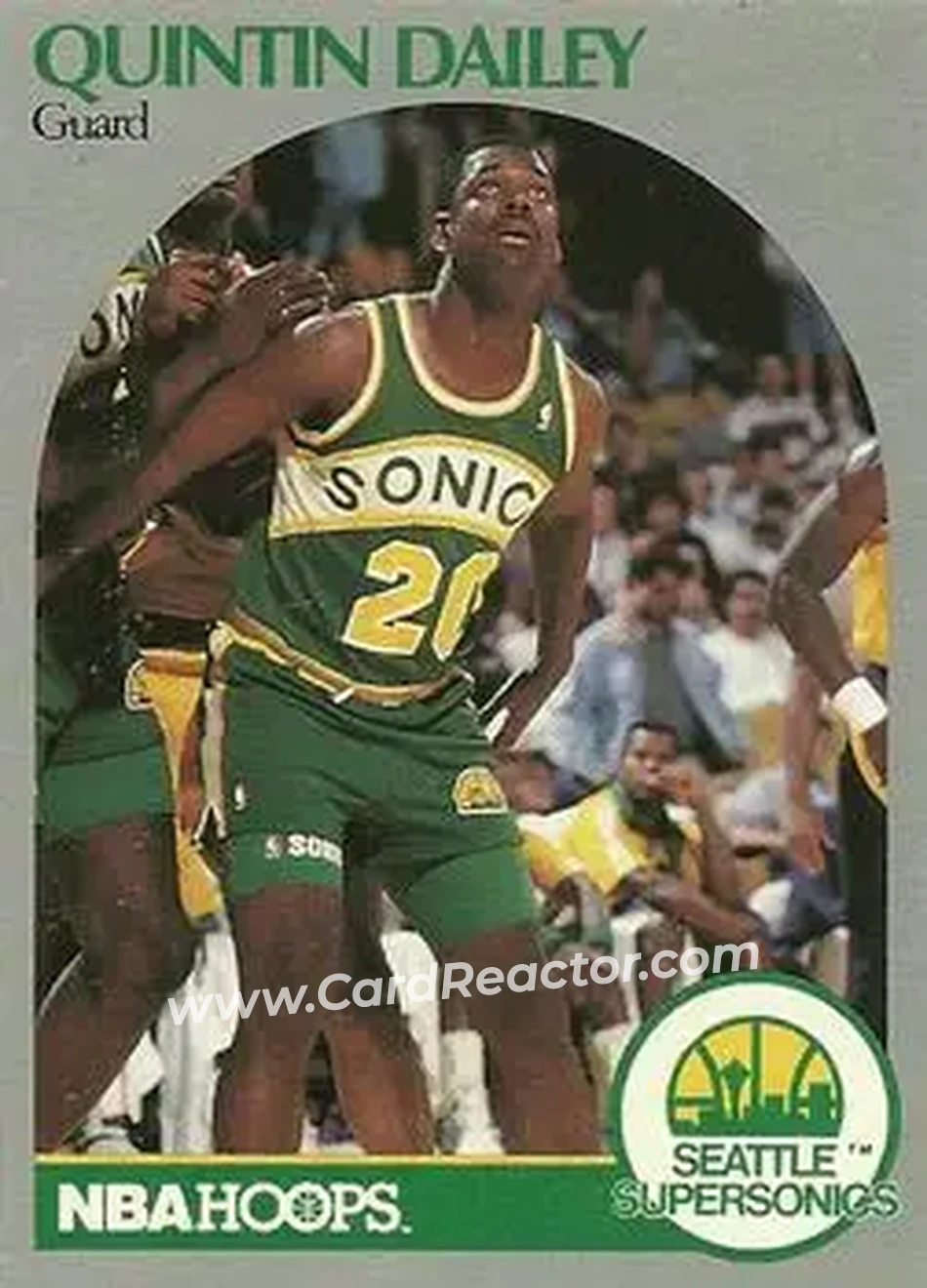 1990-91 Hoops #276 - Quintin Dailey - Seattle SuperSonics - Front