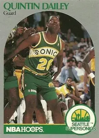 1990-91 Hoops #276 - Quintin Dailey - Seattle SuperSonics