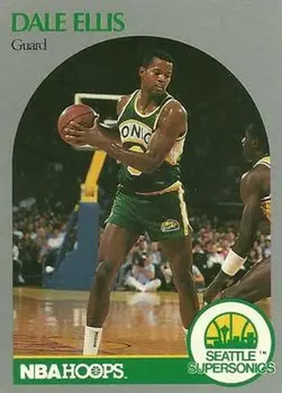 1990-91 Hoops #277 - Dale Ellis - Seattle SuperSonics