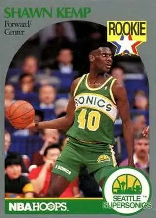 1990-91 Hoops #279 - Shawn Kemp - Seattle SuperSonics