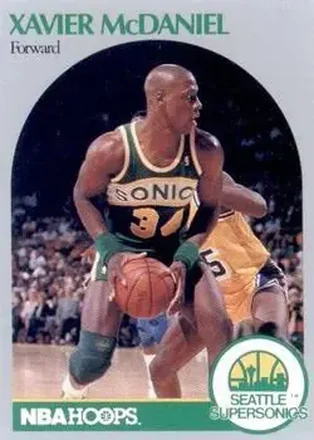 1990-91 Hoops #280 - Xavier McDaniel - Seattle SuperSonics