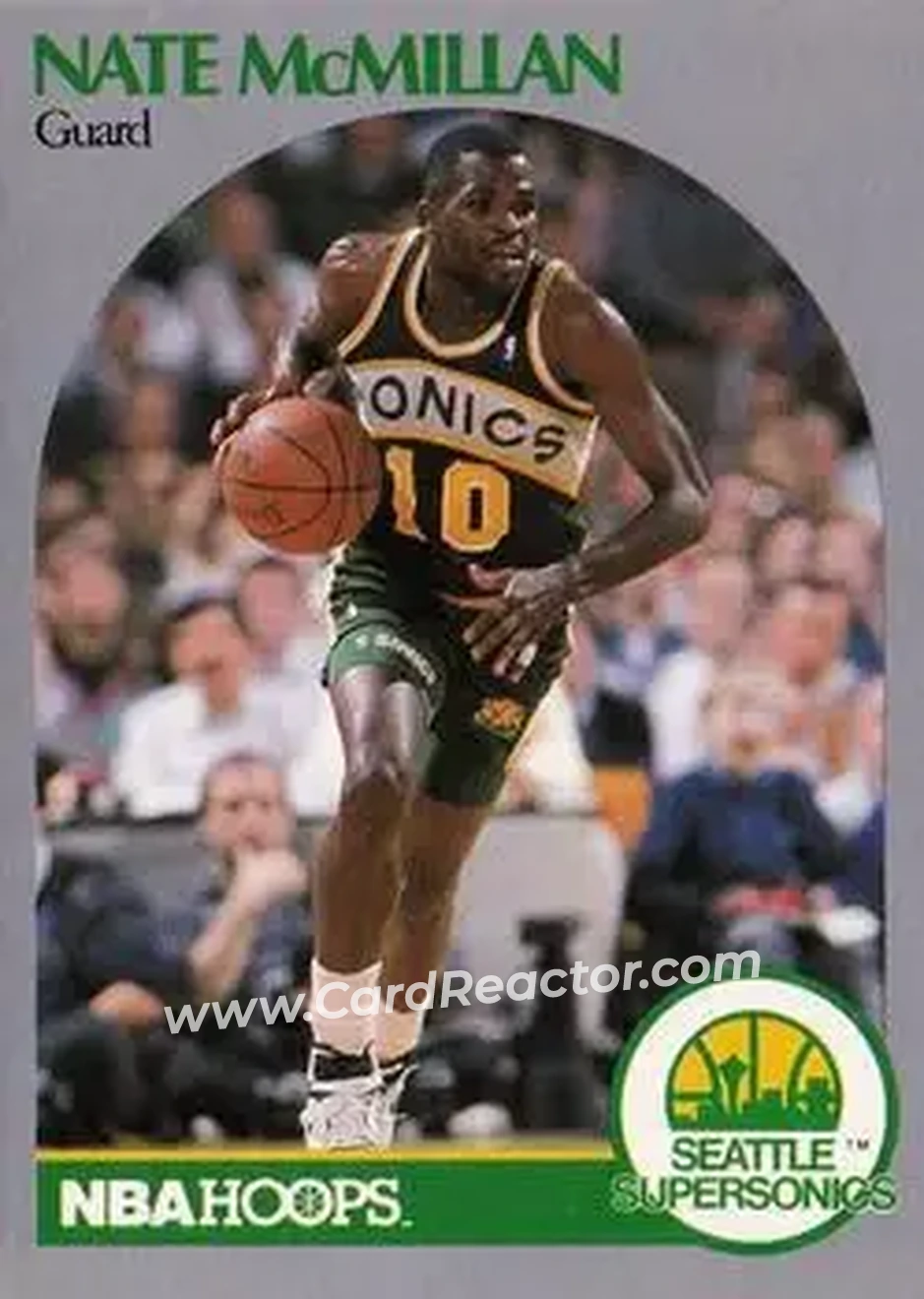 1990-91 Hoops #282 - Nate McMillan - Seattle SuperSonics - Front