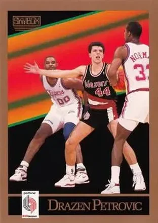 1990-91 SkyBox #237 - Dražen Petrović - Portland Trail Blazers