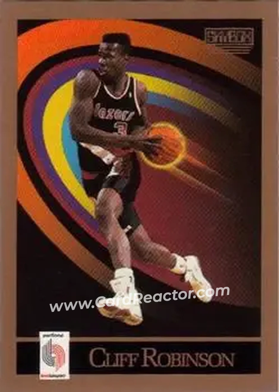 1990-91 SkyBox #239 - Clifford Robinson - Portland Trail Blazers - Front