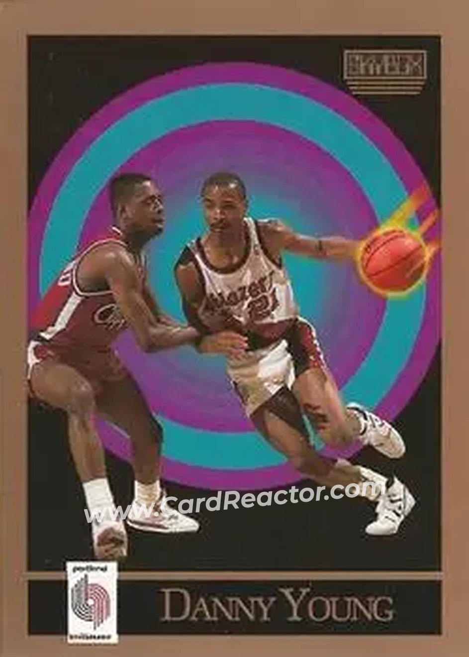 1990-91 SkyBox #241 - Danny Young - Portland Trail Blazers - Front