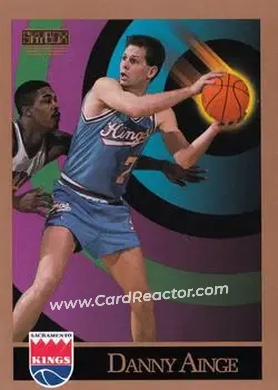 1990-91 SkyBox #242 - Danny Ainge - Sacramento Kings - Front