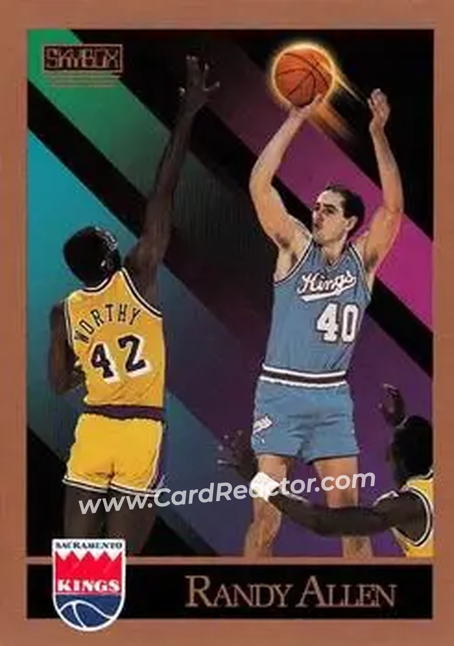 1990-91 SkyBox #243 - Randy Allen - Sacramento Kings - Front 1990-91 SkyBox #243 - Randy Allen - Sacramento Kings - Front