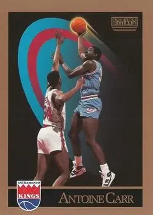 1990-91 SkyBox #244 - Antoine Carr - Sacramento Kings