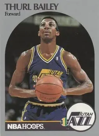 1990-91 Hoops #285 - Thurl Bailey - Utah Jazz 1990-91 Hoops #285 - Thurl Bailey - Utah Jazz