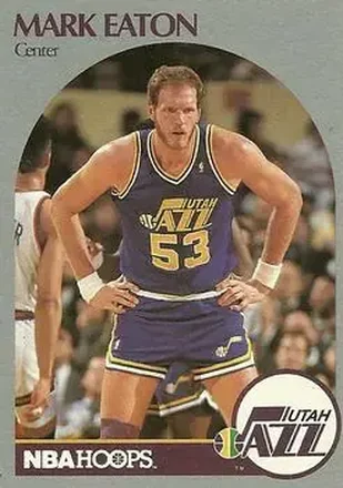 1990-91 Hoops #287 - Mark Eaton - Utah Jazz