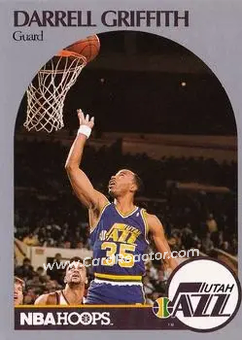 1990-91 Hoops #289 - Darrell Griffith - Utah Jazz - Front