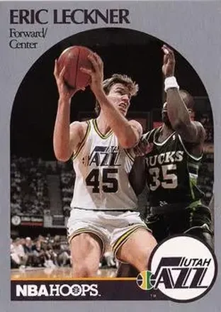 1990-91 Hoops #291 - Eric Leckner - Utah Jazz