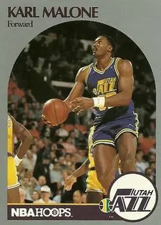 1990-91 Hoops #292 - Karl Malone - Utah Jazz