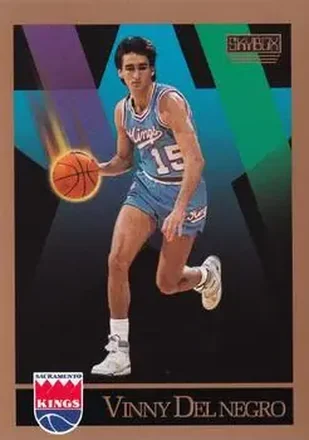 1990-91 SkyBox #245 - Vinny Del Negro - Sacramento Kings