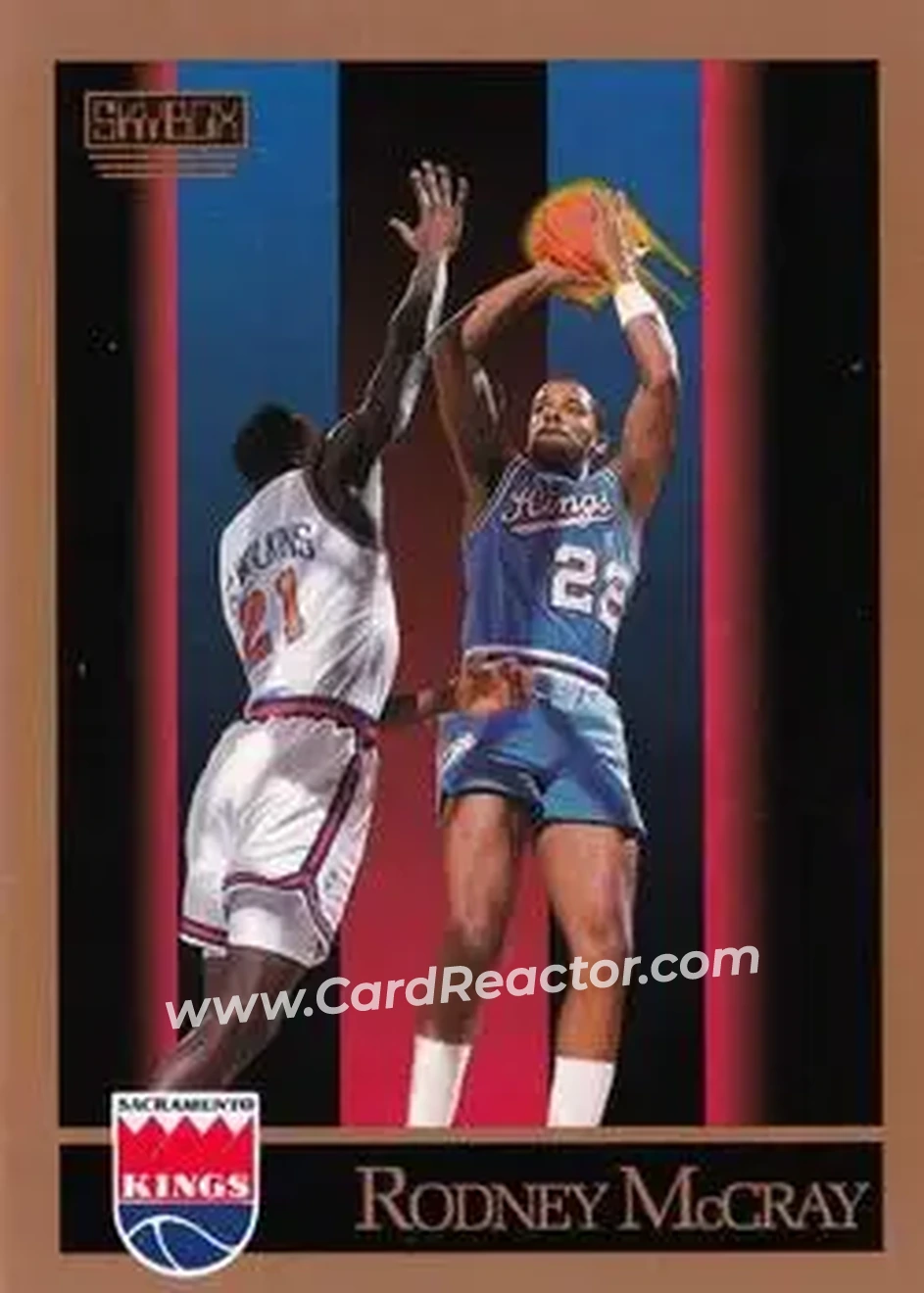 1990-91 SkyBox #248 - Rodney McCray - Sacramento Kings - Front