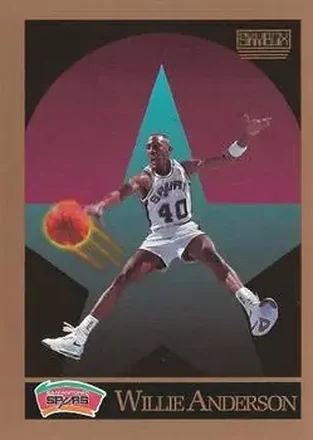 1990-91 SkyBox #252 - Willie Anderson - San Antonio Spurs