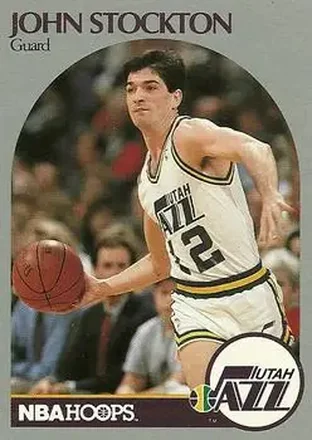 1990-91 Hoops #294 - John Stockton - Utah Jazz