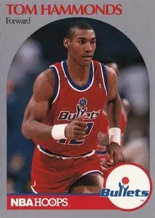 1990-91 Hoops #298 - Tom Hammonds - Washington Bullets 1990-91 Hoops #298 - Tom Hammonds - Washington Bullets