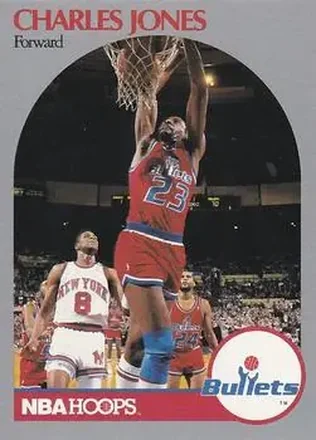1990-91 Hoops #299 - Charles Jones - Washington Bullets