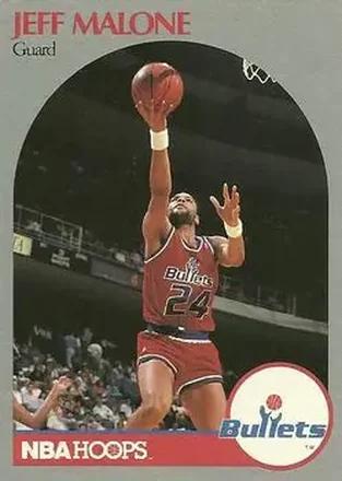 1990-91 Hoops #301 - Jeff Malone - Washington Bullets