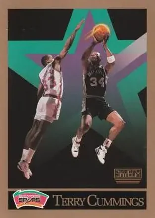 1990-91 SkyBox #255 - Terry Cummings - San Antonio Spurs