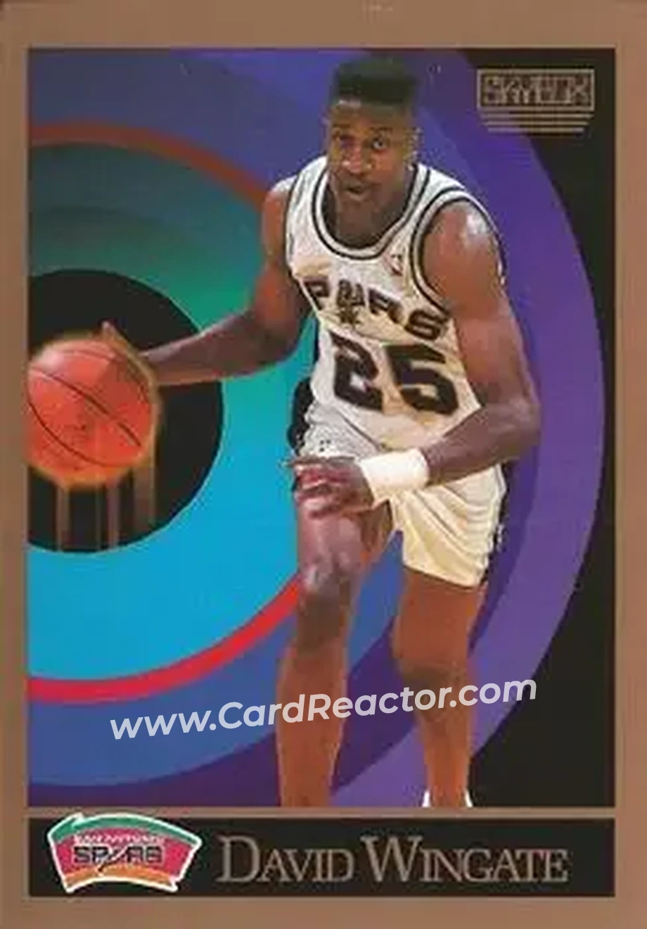 1990-91 SkyBox #262 - David Wingate - San Antonio Spurs - Front
