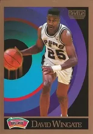 1990-91 SkyBox #262 - David Wingate - San Antonio Spurs