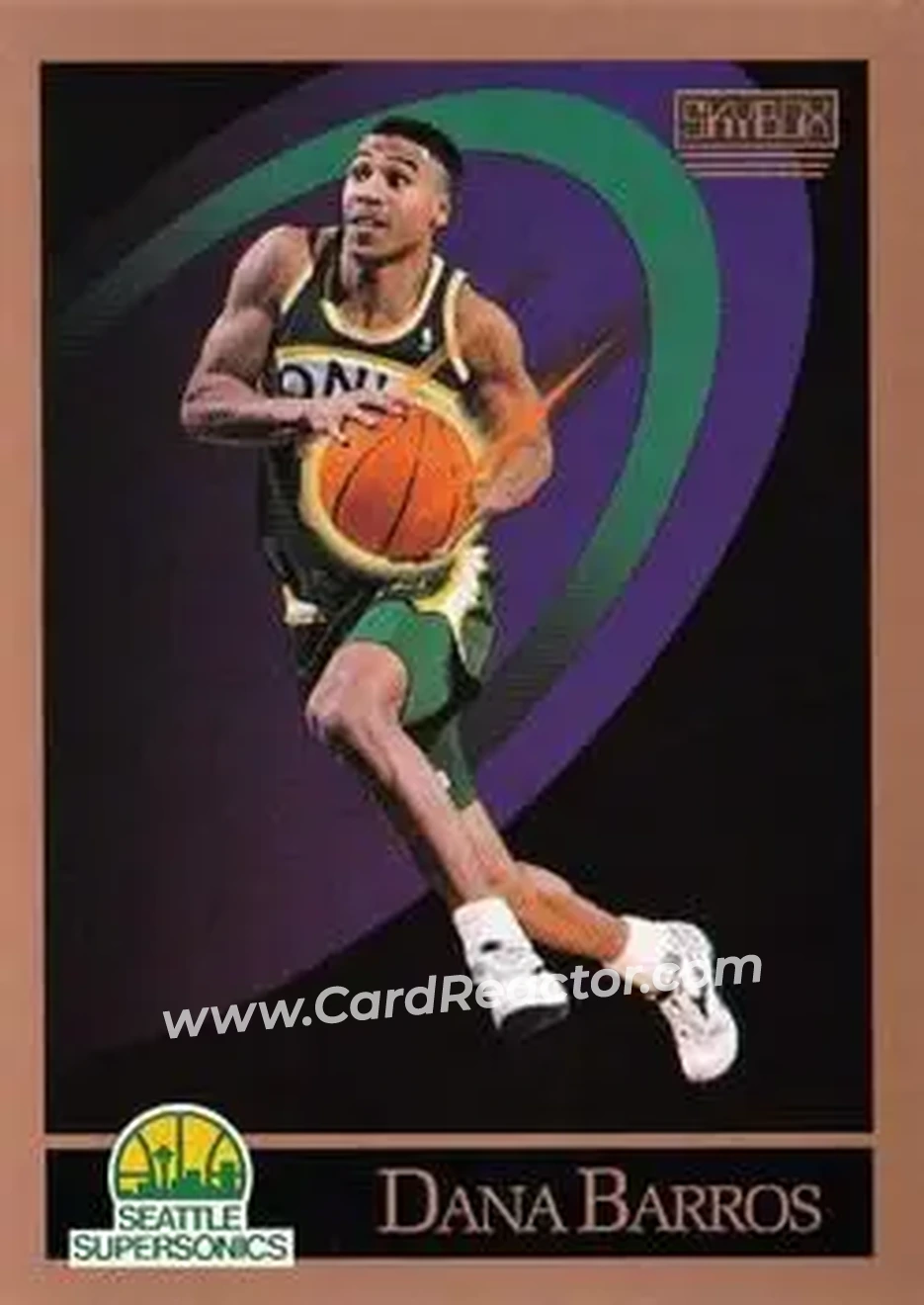 1990-91 SkyBox #263 - Dana Barros - Seattle SuperSonics - Front