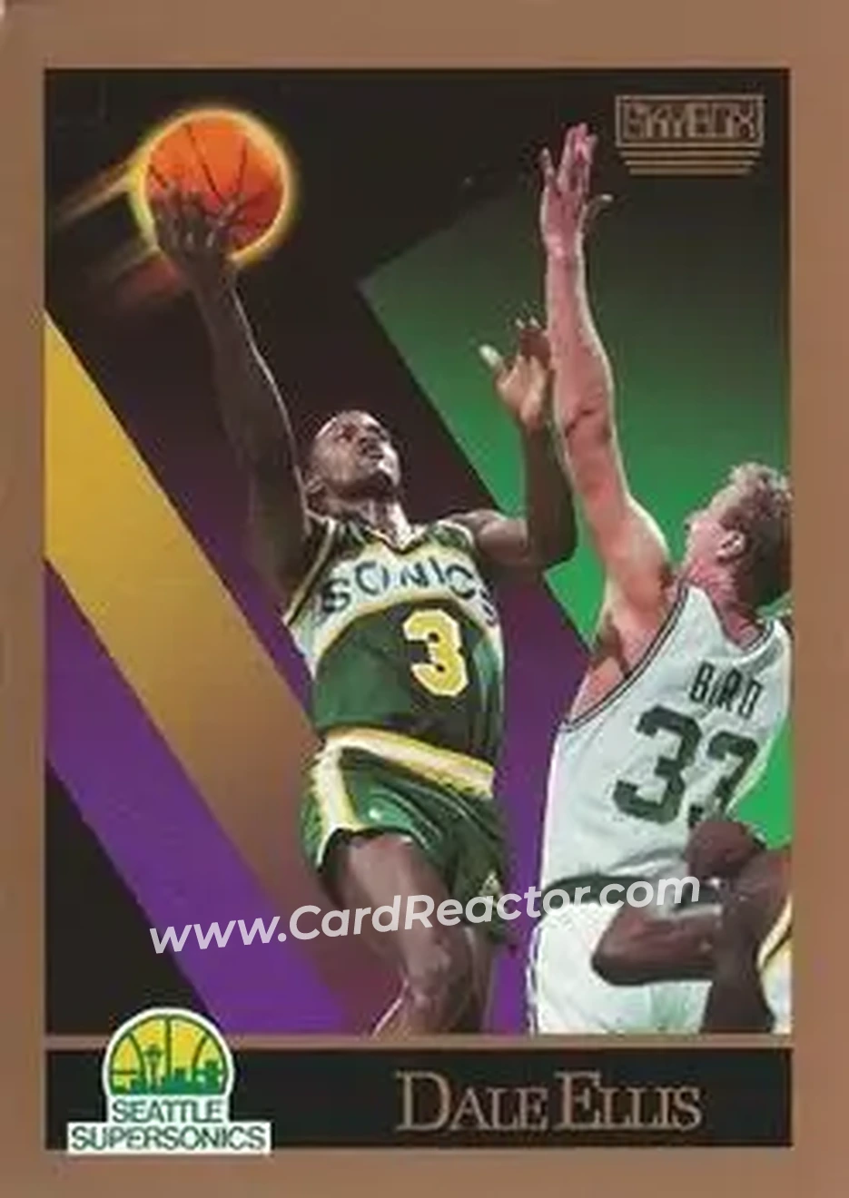 1990-91 SkyBox #266 - Dale Ellis - Seattle SuperSonics - Front