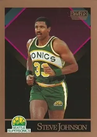 1990-91 SkyBox #267 - Steve Johnson - Seattle SuperSonics