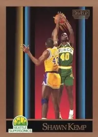 1990-91 SkyBox #268 - Shawn Kemp - Seattle SuperSonics