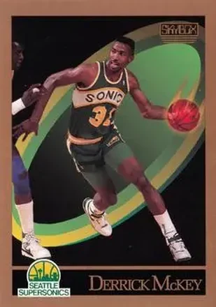 1990-91 SkyBox #270 - Derrick McKey - Seattle SuperSonics