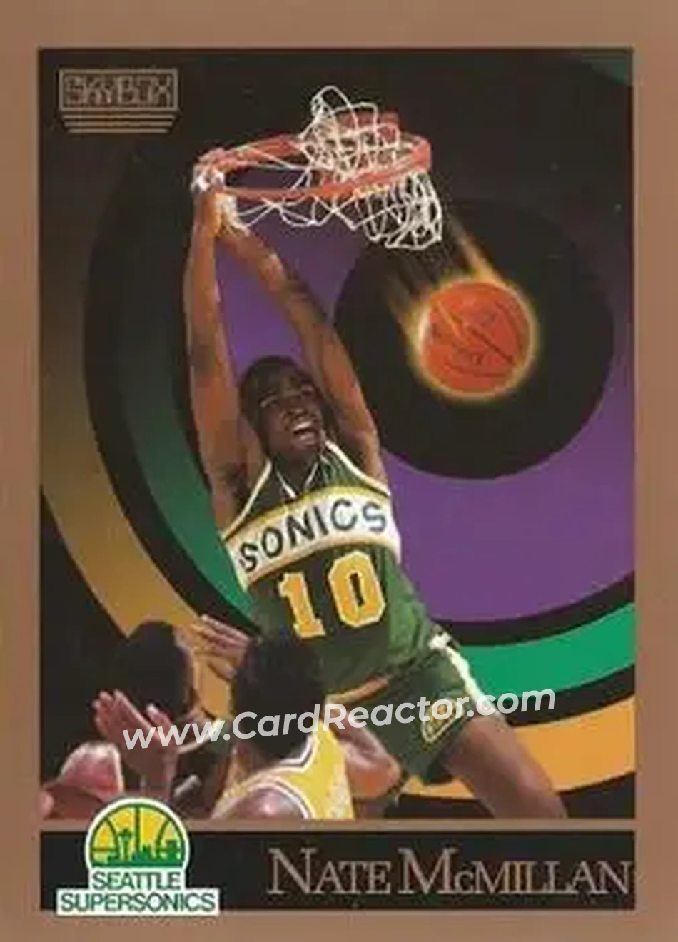 1990-91 SkyBox #271 - Nate McMillan - Seattle SuperSonics - Front