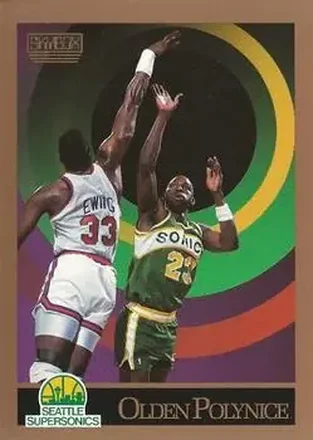 1990-91 SkyBox #272 - Olden Polynice - Seattle SuperSonics