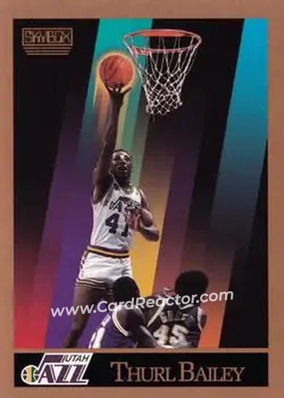 1990-91 SkyBox #274 - Thurl Bailey - Utah Jazz - Front