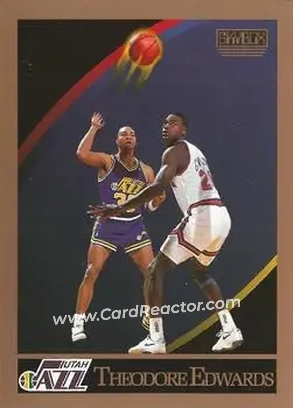 1990-91 SkyBox #277 - Blue Edwards - Utah Jazz - Front