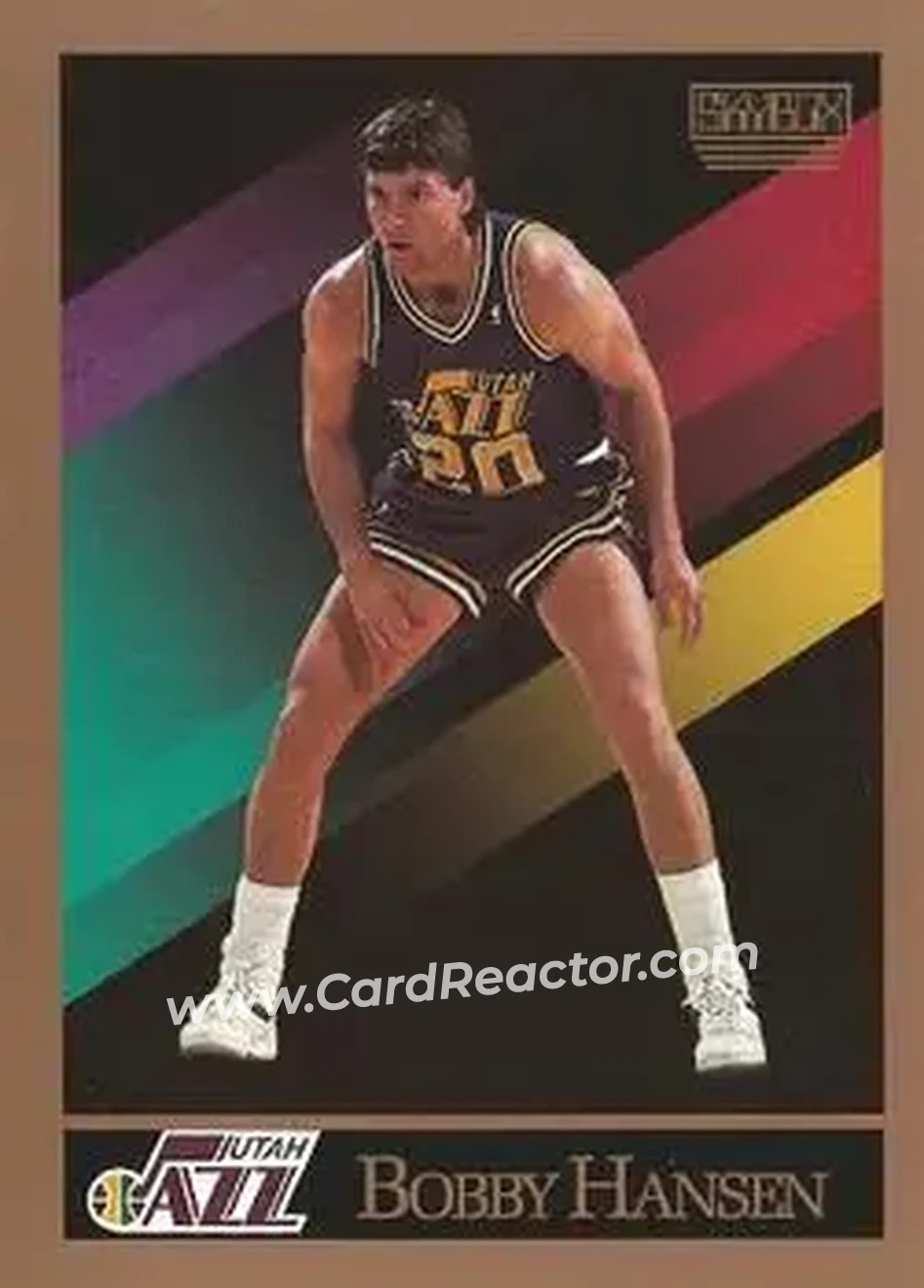 1990-91 SkyBox #279 - Bobby Hansen - Utah Jazz - Front