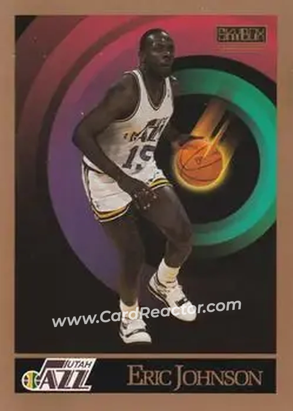 1990-91 SkyBox #280 - Eric Johnson - Utah Jazz - Front