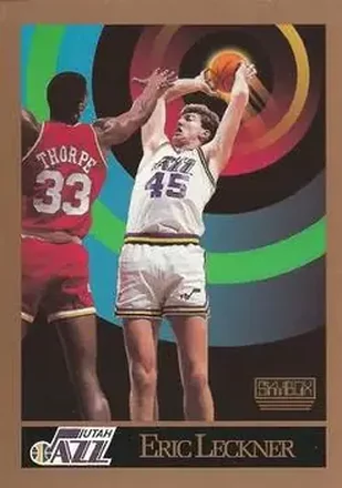 1990-91 SkyBox #281 - Eric Leckner - Utah Jazz