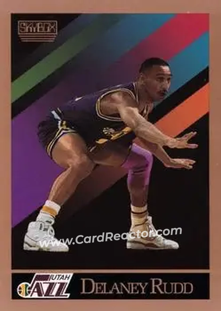 1990-91 SkyBox #283 - Delaney Rudd - Utah Jazz - Front 1990-91 SkyBox #283 - Delaney Rudd - Utah Jazz - Front