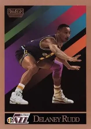 1990-91 SkyBox #283 - Delaney Rudd - Utah Jazz
