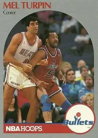 1990-91 Hoops #302 - Mel Turpin - Washington Bullets