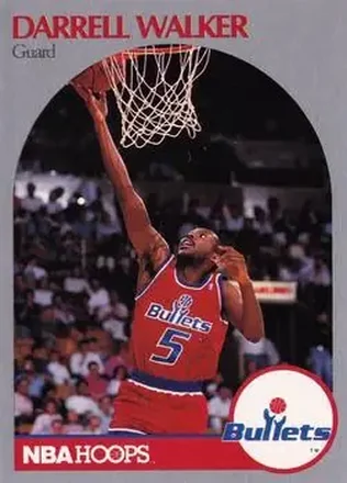 1990-91 Hoops #303 - Darrell Walker - Washington Bullets 1990-91 Hoops #303 - Darrell Walker - Washington Bullets