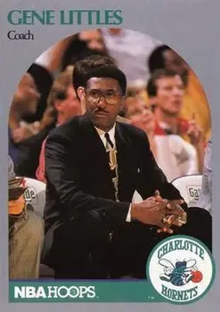 1990-91 Hoops #307 - Gene Littles - Charlotte Hornets
